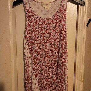 Wishful Park Red & White Patterned Tank Top